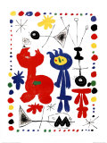 Personnage et Oiseaux Posters por Joan Miró