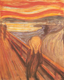 Le cri, vers 1893 Art par Edvard Munch