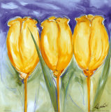 3 Yellow Tulips Affiches par Alfred Gockel