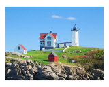 Phare de Nubble à York Beach, Maine Reproduction procédé giclée par New Yorkled