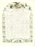 Signatures to Declaration Prints by Gerry Wray