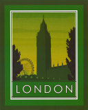 London Poster von Paolo Viveiros