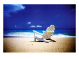 Beach Chair on Empty Beach Sztuka autor Randy Faris Beach Chair on Empty Beach Sztuka autor Randy Faris