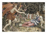 Amor y la doncella Arte por John Roddam Spencer Stanhope Amor y la doncella Arte por John Roddam Spencer Stanhope