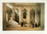 Temple à Esneh Posters par David Roberts