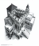 M. C. Escher - Ascending and Descending - Art Print