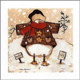 Scarecrow Snowman Posters by Carol Robinson