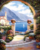 Mediteranian Scenes 3 Póster por John Zaccheo