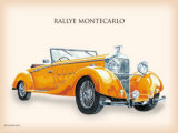 Hispano Suiza V-12 1934 Art by Eduardo Escarpizo