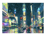 Times Square at Night Photographic Print by Kathryn M. Smith