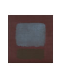 No. 37 / No. 19 (Slate Blue and Brown on Plum), 1958 Posters by Mark Rothko