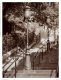 Las escaleras de Montmartre Pósters por Teo Tarras Las escaleras de Montmartre Pósters por Teo Tarras