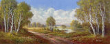 Birch Lane at Horni Rybniky Posters av H. Buchner