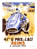 Reims/41eme Grand Prix de LACF reproduction procédé giclée par Geo Ham