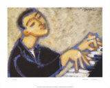 Piano Poster by Marsha Hammel