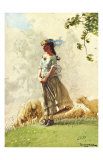 Fresh Air with Sheep Giclee Print by Winslow Homer