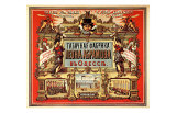Anuncio de época de tabaco ruso Lámina giclée Anuncio de época de tabaco ruso Lámina giclée