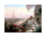 Cena en la terraza Láminas por Christa Kieffer