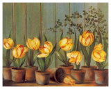 Tulipes Jaunes Prints by Fabrice De Villeneuve
