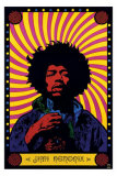 Jimi Hendrix - Psychedelic Plakater Jimi Hendrix - Psychedelic Plakater