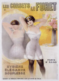 Corsets le Furet Giclee Print by Noury 