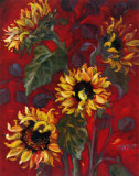 Sunflowers I Pósters por Shari White