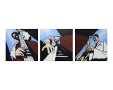 Trío de banda de blues Lámina giclée por Todd Horne Trío de banda de blues Lámina giclée por Todd Horne