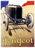 Peugeot  1919 Giclée-Druck von René Vincent