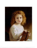 The Story Book Poster by William Adolphe Bouguereau