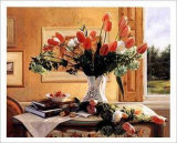 French Tulips and Crab Apple Posters by Robin Anderson