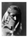 Wrapped in Blanket Giclee Print by Edward S. Curtis