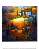Lumière matinale, Toscane Poster par Nancy O'toole