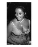 Elizabeth Taylor with Necklace Art