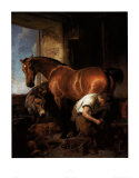 Maréchal ferrant au travail Posters par Edwin Henry Landseer