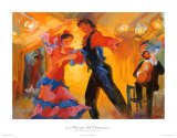 La Pareja del Flamenco Poster by Sharon Carson