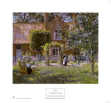Unpretentious Garden Poster by Gari Melchers