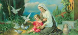 Tauben-Madonna Affiches par Giovanni 