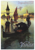 Venise Affiche par Hugo D'Alesi