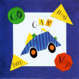 Auto de carreras Lámina por Susan Zulauf