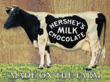 Hershey's Kuh Emaille bord