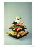 USDA Food Pyramid Accuratly Shows Amounts of Each Food Group to Eat Fotografisk tryk af David M. Dennis USDA Food Pyramid Accuratly Shows Amounts of Each Food Group to Eat Fotografisk tryk af David M. Dennis