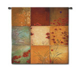 Poppy Nine Patch Wall Tapestry by Don Li-Leger