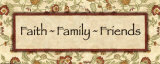 Words to Live By: Faith Family Friends Print by Debbie DeWitt