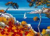 Promenade Vers les Calanques Poster by Roger Keiflin