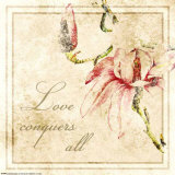 Florals, Love Conquers All Posters by Jessica Vonammon