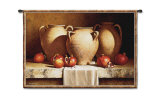 Urns with Persimmons Wall Tapestry by Loran Speck