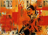 Jazz II Kunstdrucke von Thierry Vieux