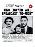 King Edward Will Broadcast Tonight Giclee Print