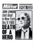 Death of a Hero, John Lennon Shot Dead in New York Dec 8 1980 Giclee Print