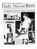 Lindbergh Kidnap, First Pictures. How the Baby was Stolen from Bed Reproduction procédé giclée